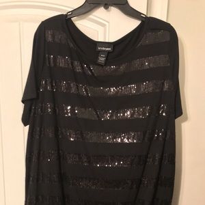 Black sequin tunic